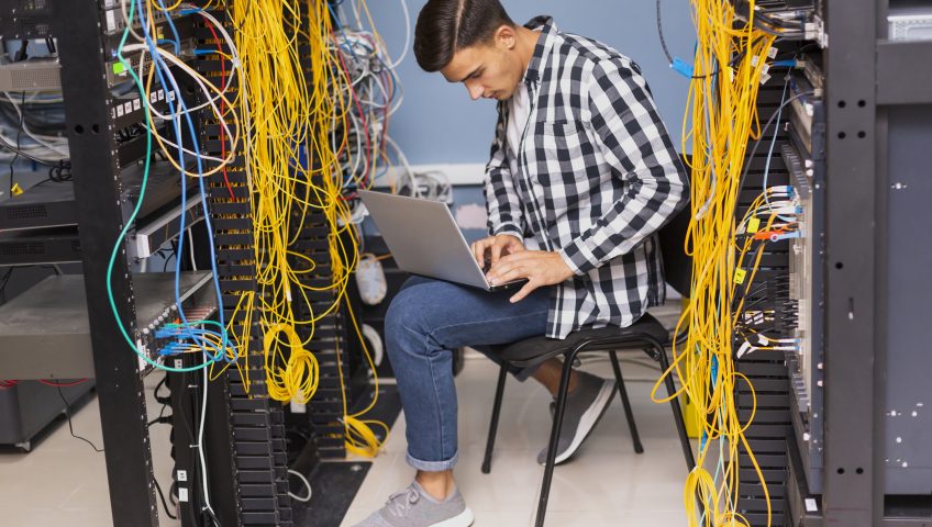 Patch panel and comms cabinet tidy-up in Chalk Farm - NW1